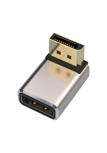 Sones Junsunmay 8k 60hz Pd1.4 Erkek Displayport - Dişi Displayport Adaptör Dönüştürücü, Açı: Yukarı