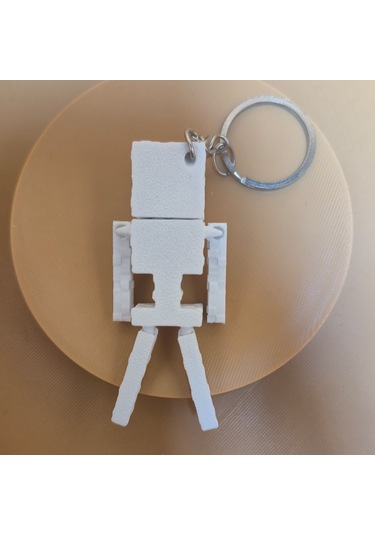 3dfuryam Minecraft Hareketli Skeleton Anahtarlık