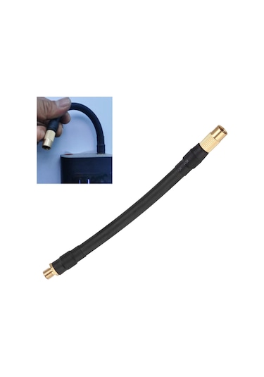 Reedark Xiaomi Elektrikli Hava Pompa Uzatma Hortumu, 90 Derece Tam Kapaklı, Otomobil Bisiklet Motosiklet İçin, Kauçuk Bakır Malzeme, 16cm