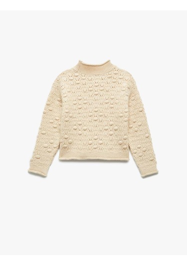 Koton Bej Kız Çocuk Kazak 6wkg90073ht Bej