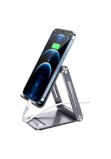 Ugreen Alüminyum Masaüstü Telefon Tablet Tutucu Stand Gri