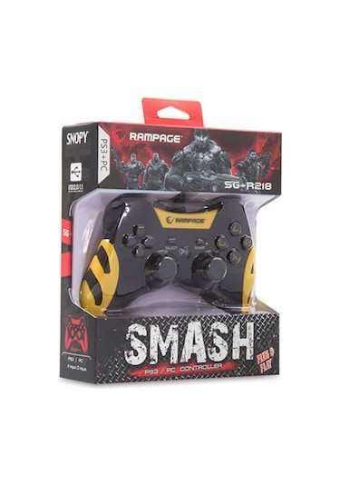 Gamepad-Snopy Rampage Sg-R218 Ps3/Pc Sarı Usb