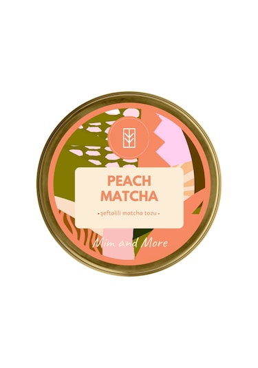 Peach Matcha - Şeftali Aromalı Matcha, 25 Gr