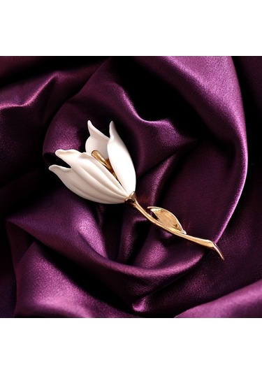 Flybuy Pins Kızlar Çiçek Broşlar Bloom Aksesuarlar Gl Çok Renkli