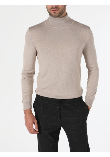 Colin's Slim Fit Balikci Erkek Bej Kazak CL1023624_q1.v2_BME