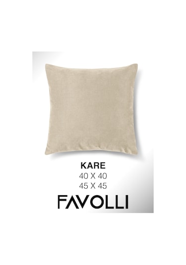 Br Favolli Kadife Dokulu Pastel Grisi Kırlent Kılıfı Dream Serisi Punch Için Uygun Gizli Fermuar Pastel Grisi