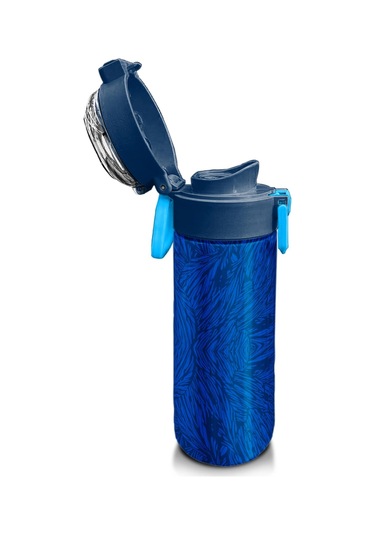 Coral High Kids Lacivert Saks Futbol Desenli Pipetli Ve Direkt İçim Çelik Termos 500 Ml 31897 Lacivert - Mavi