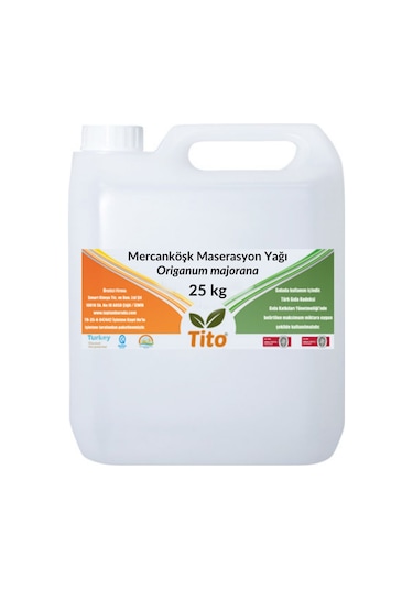Mercanköşk Maserasyon Yağı Origanum Majorana 25 KG