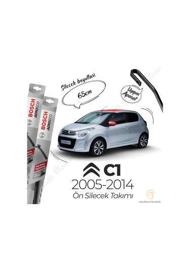 Citroen C1 Muz Silecek Takımı 2005-2013 Bosch Aeroeco