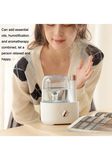 Gece Işığı İle Büyük Kapasiteli Nemlendirici Aromaterapi Makinesi Ev Otomatik Koku Püskürtücü Beyaz