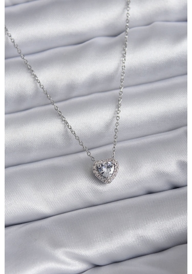 Ezoconcept 316l Çelik Zincir Zirkon Taşlı Charm Kadın Kolye Çok Renkli