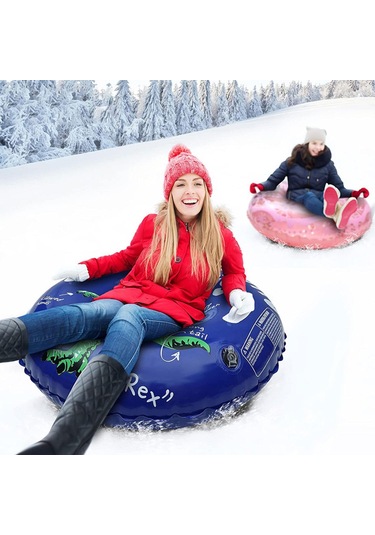 Dolıty Şişme Kar Tüpü Kalınlaşmak 36 Inç Oyuncakları Mavi Mavi