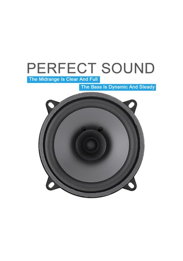 Neevoyu 5 İnç 400w Otomobil Hoparlörü - Ts-501, Gümüş+metal, 60hz-20khz, 93db Hassasiyetli