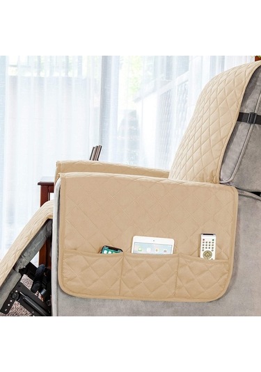 Novahub Recliner Kanepe Kılıfı, Siyah, Kapitone, Kaymaz, 300gsm, S/l, Çocuklar İçin, Pet Köpek Uygun Siyah