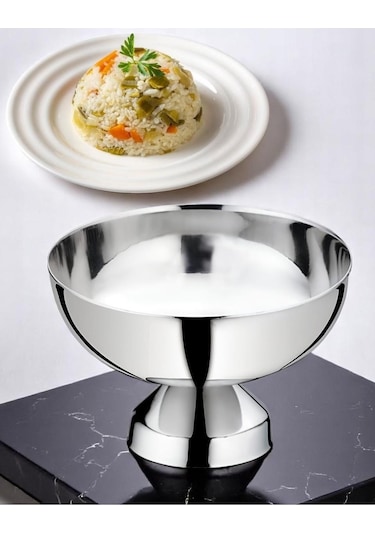 Pilav Kalıbı Helva Kalıbı Paslanmaz Çelik 11 Cm Ölçü Kalıbı Gümüş