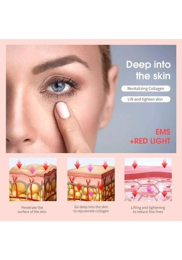 Elektrikli Göz Masaj Anti Aging Göz Kremi Uygula Kıvrıkları Kaldır Koyu Çevreler Göz Bantları Güzellik Enstrüman Güzellik Göz Sopa Ev Kullanımı Güzellik Cihazları Vaoapu Çok Renkli