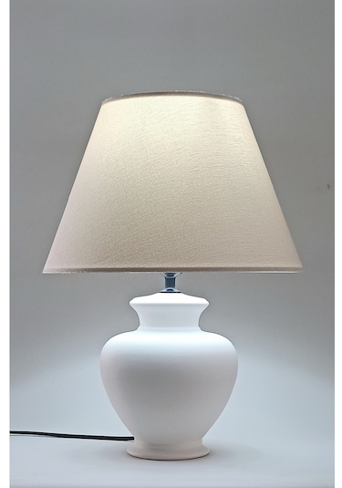 Hydria Abajur, Table Lamp, Yükseklik H40 X Çap Ø30 Cm Beyaz