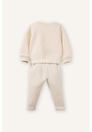 Defacto Aplike 2'li Takım Sweatshirt Eşofman Altı Kız Bebek G8500A526SP Defacto Aplike 2'li Takım Sweatshirt Eşofman Altı Kız Bebek G8500A526SP