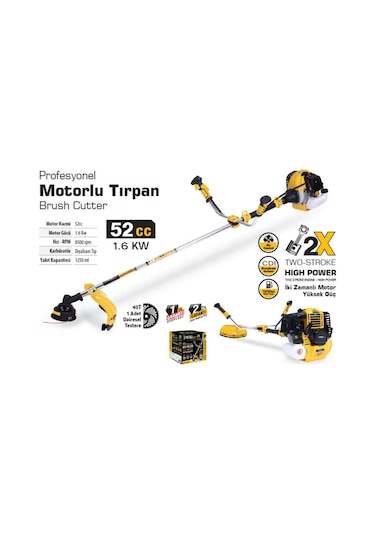 Motorlu Tırpan 52 Cc 1.6 Kw