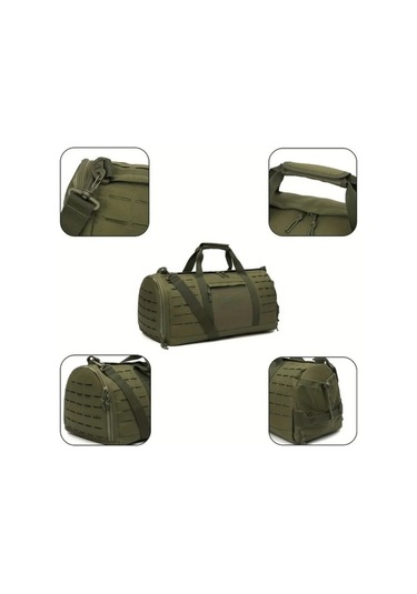 Sandwich Turkish Motion003 Haki Spor 10.57 Gal Seyahat Çantası Geniş Sırt Çantası Ayakkabı Cebi Koyu Renk Haki 1 /turkish Haki
