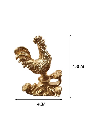 Suntek Magideal Tavuk Heykelcik Çin Bakır Horoz Heykeli Mağaza Altın