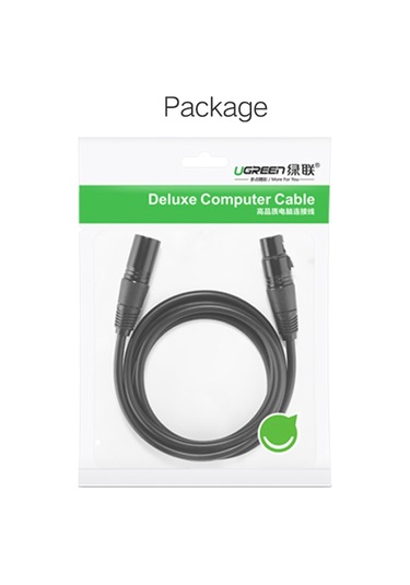 Ugreen 1 M Xlr Kablo Karaoke Mikrofon Ses Topu Uzatma Kablosu Ses Mikseri Amplifikatörler Xlr Kablosu 680501428a
