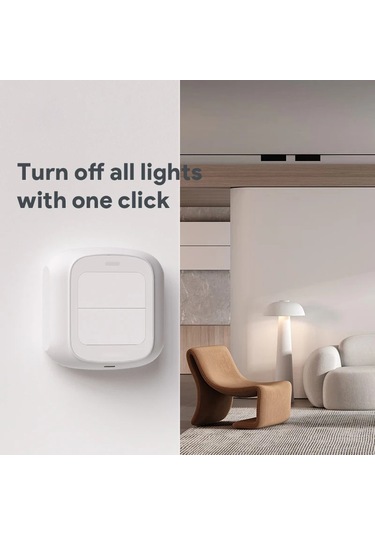 Liangmei Tuya Wifi / Zigbee 2 Gang Kablosuz El - Uzaktan Sahne