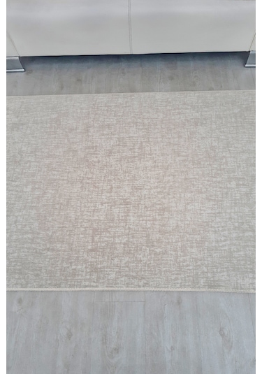 Lüle Halı Düz Renk Kaymaz Taban Yolluk Halı Bnynkremka2