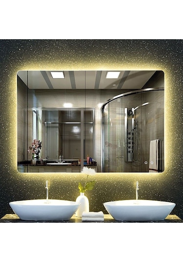 B051 Brat 80x100 Buğu Çözücülü Dokunmatik Led Ayna