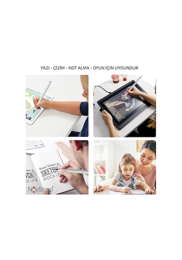 Novstrap Casper Via S40 L40 L30 S48 S30 S20 S38 L20 S10 İle Uyumlu 3in1 Dokunmatik Tablet Kalemi