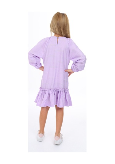 Toontoy Kız Çocuk Elbise Lila