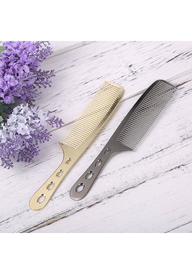 Qingmipy Uzun Saplı Paslanmaz Çelik Saç Masaj Tarağı - Profesyonel Saç Bakımı Ve Saç Uzatma İçin İdeal