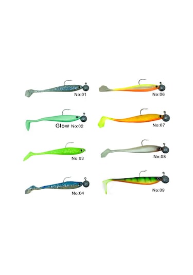 Captain Dagi Duck Shad 9cm +jig Head 17gr Modifiyeli Hazır Silikon Yapay Yem