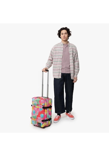Eastpak Transit'r S Kabin Boy Çekçekli Tekerlekli Valiz 3o9 Çok Renkli