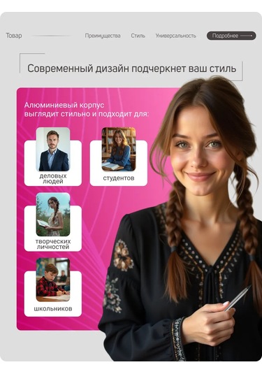 Colorcraft Silindirli Yeniden Doldurulabilir Kalem 368059634 Gri