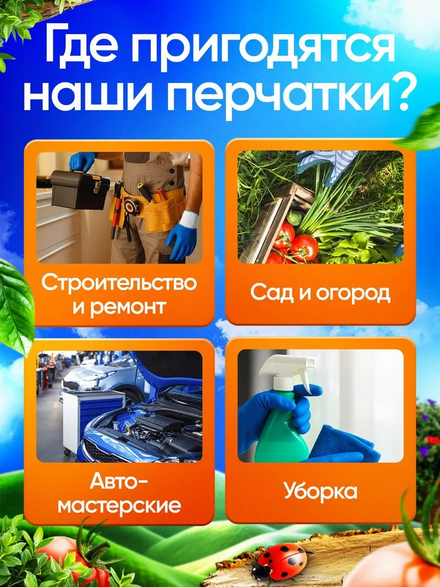 W-grow Nitril Kaplamalı Bahçe Eldivenleri 12 Çift 480545882