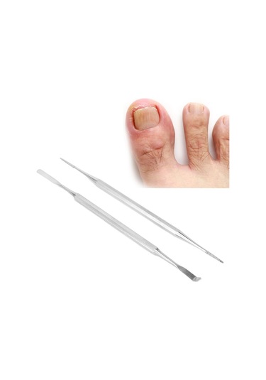 Maiyame Stainless Steel Ingrown Toenail Tool Set: Double-ended File & Lifter For Cleaning, Polishing & Correcting Toenail Grooves