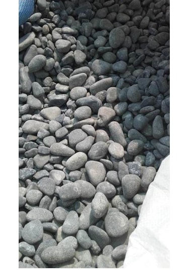 Siyah Dolomit Taşı 3 KG 4-6 CM Bahçe Taşı Siyah Bazalt Taşı