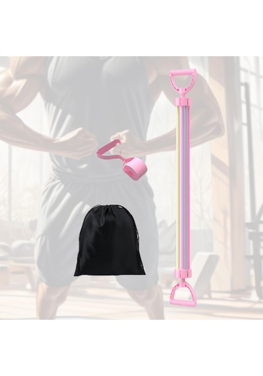 Suntek Göğüs Genişletici Direnç Bantları Egzersizi Pembe