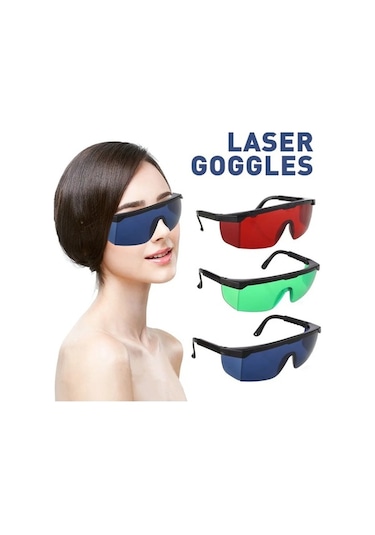 Trendooze Evrensel Lazer Koruma Gözlükleri Ipl/e-light, Dark Green 200nm-2000nm Güvenlik