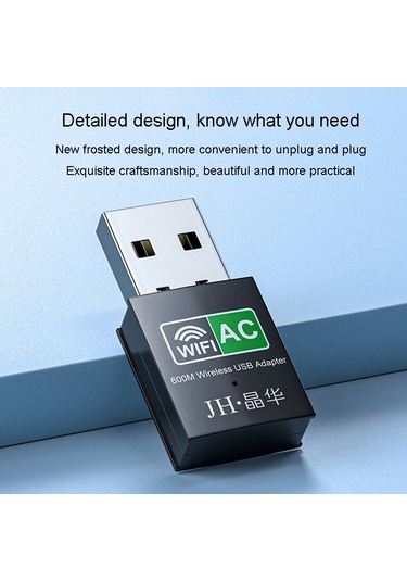 Sones Jınghua 150m Çift Bantlı Kablosuz Ağ Kartı Bilgisayar Harici 2.4g/5g Usb Wifi Alıcı Verici