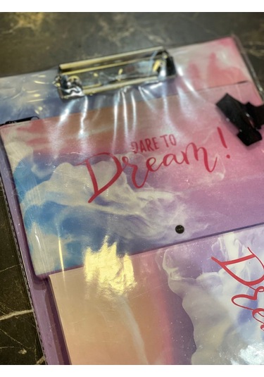 Dare To Dream 3lü Set Pembe Sekreterlik Kalemlik Ve Defter