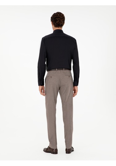 Cacharel Vizon Slim Fit Kumaş Pantolon Kahverengi