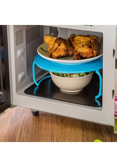 Mikrodalga Buzdolabı Rafı Katlanabilir 2'li Çok Renkli Çok Renkli