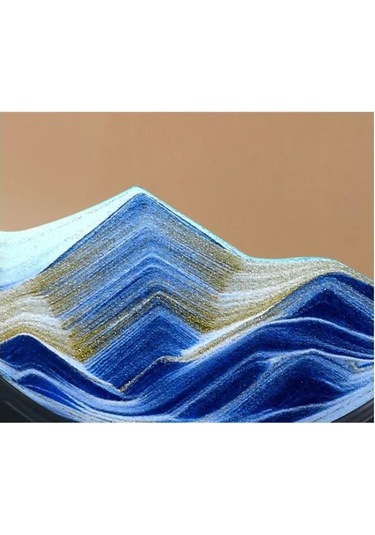 Yunboo Masaüstü Dekoratif 3d Kum Tablo - 360 Dönebilen Akıcı Sandık - Ofis Ve Ev İçin Zevkli Stres Atıcı