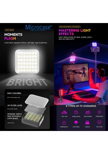 Şarjlı Çok Fonksiyonlu Ayarlanabilir Ürün Çekim Işığı Al4871