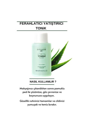 Byphasse Kuru ve Hassas Ciltler için Yatıştırıcı Tonik 500 ML