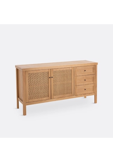 Altea Rattan Detaylı Masif Konsol Ahşap