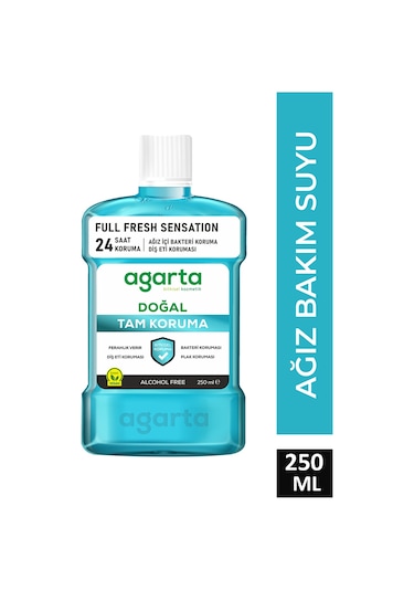Agarta Tam Koruma Alkolsüz Ağız Bakım Suyu 250 ML