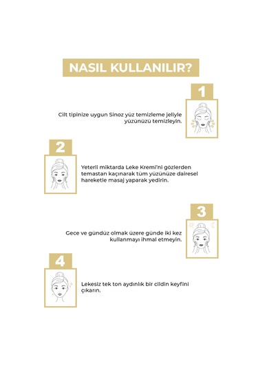 Sinoz %3 C Vitaminli Koyu Ton Eşitleyici Krem 40 ML